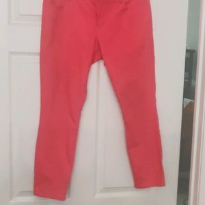 Express Coral ankle jeans